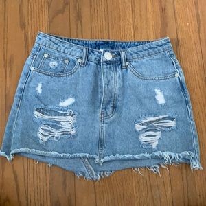 American Threads jean mini skirt